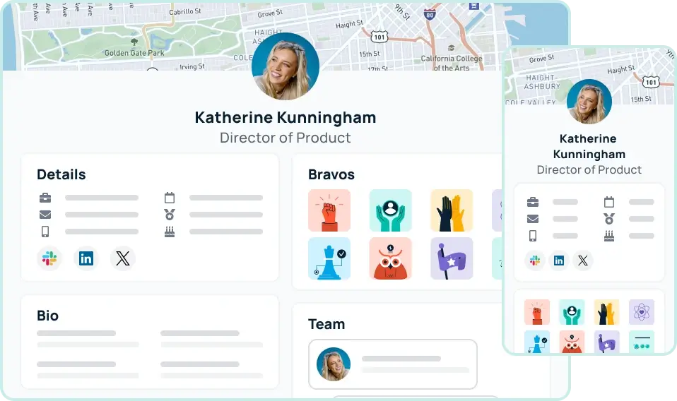 Explore information-rich employee profiles