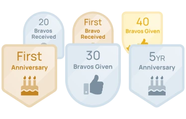 GoProfiles employee achievement badges